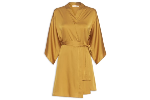 Robe Em Cetim Grace - Dourado