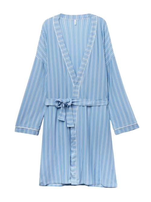 Robe Em Modal Oxford Stripes – Azul