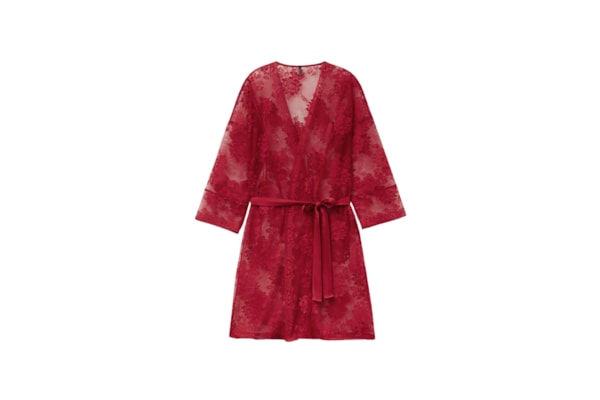 Robe Em Renda La Femme Fatale - Vermelho