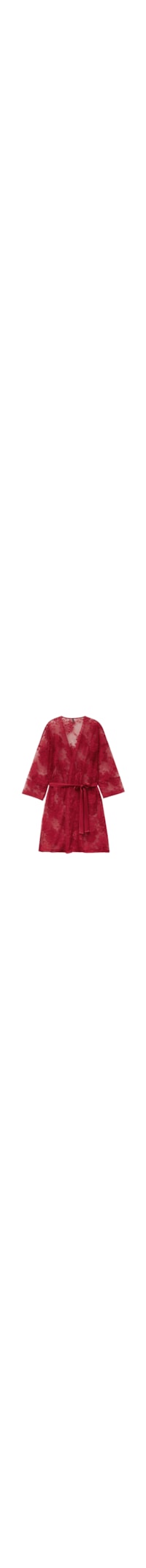 Robe Em Renda La Femme Fatale - Vermelho