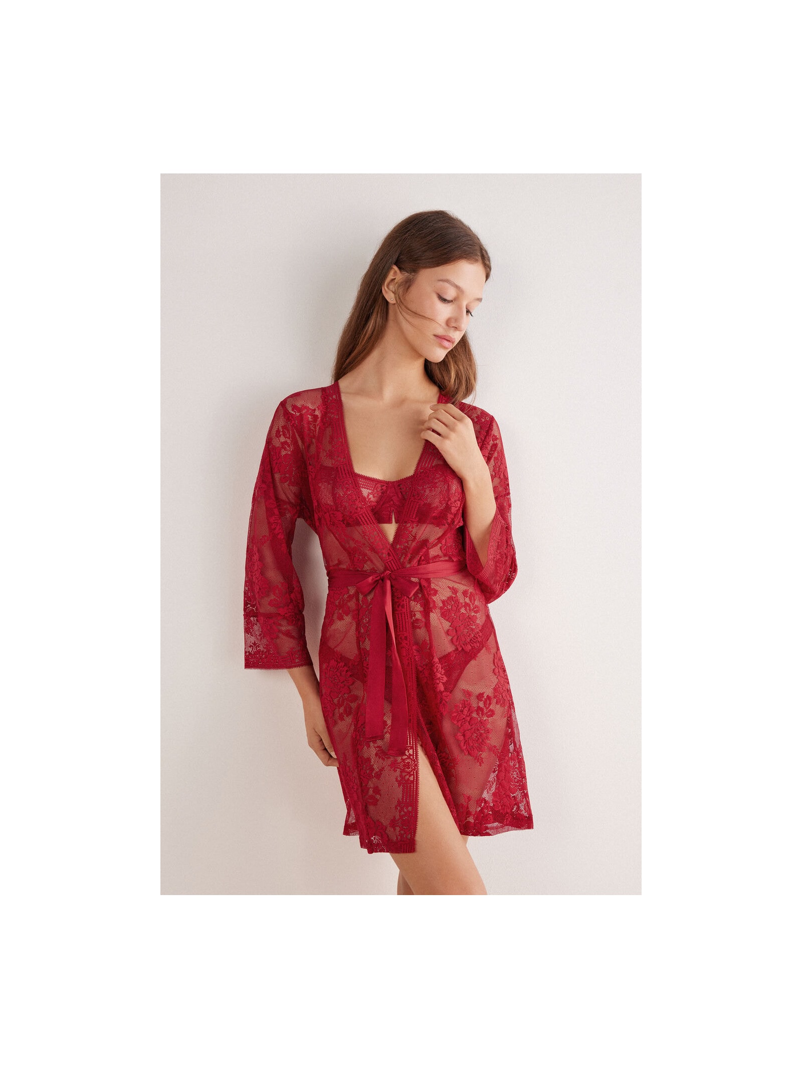Robe Em Renda La Femme Fatale Vermelho Intimissimi
