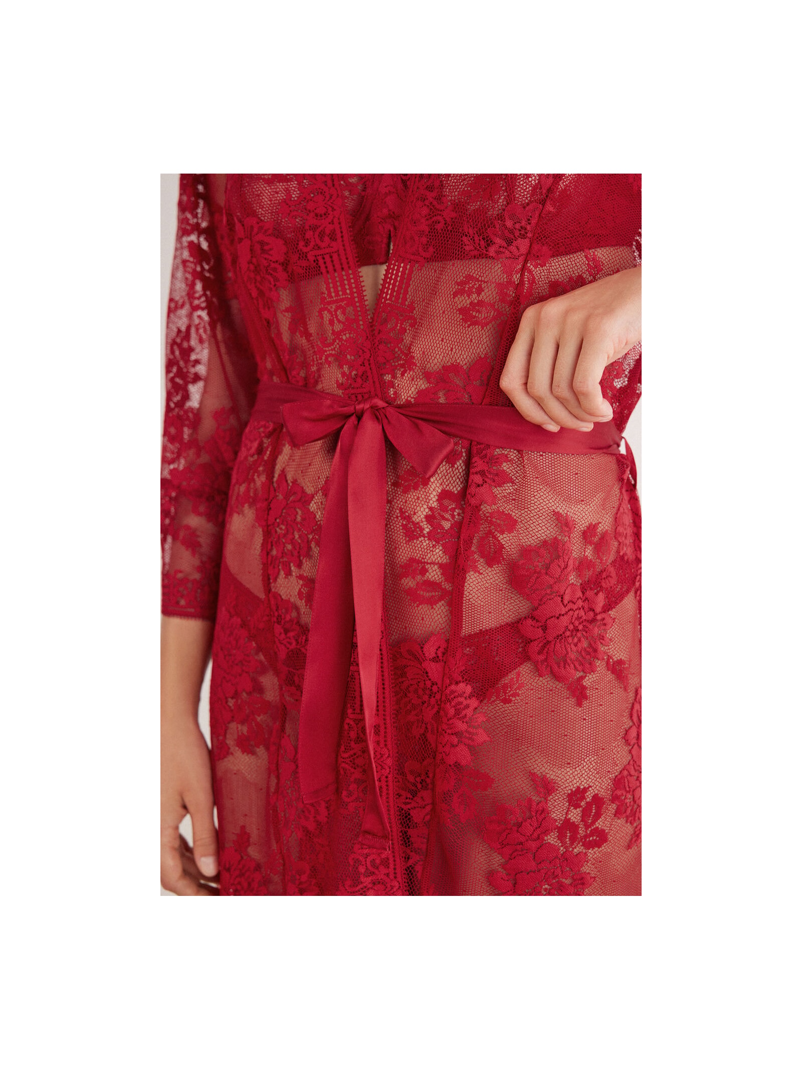 Robe Em Renda La Femme Fatale Vermelho Intimissimi