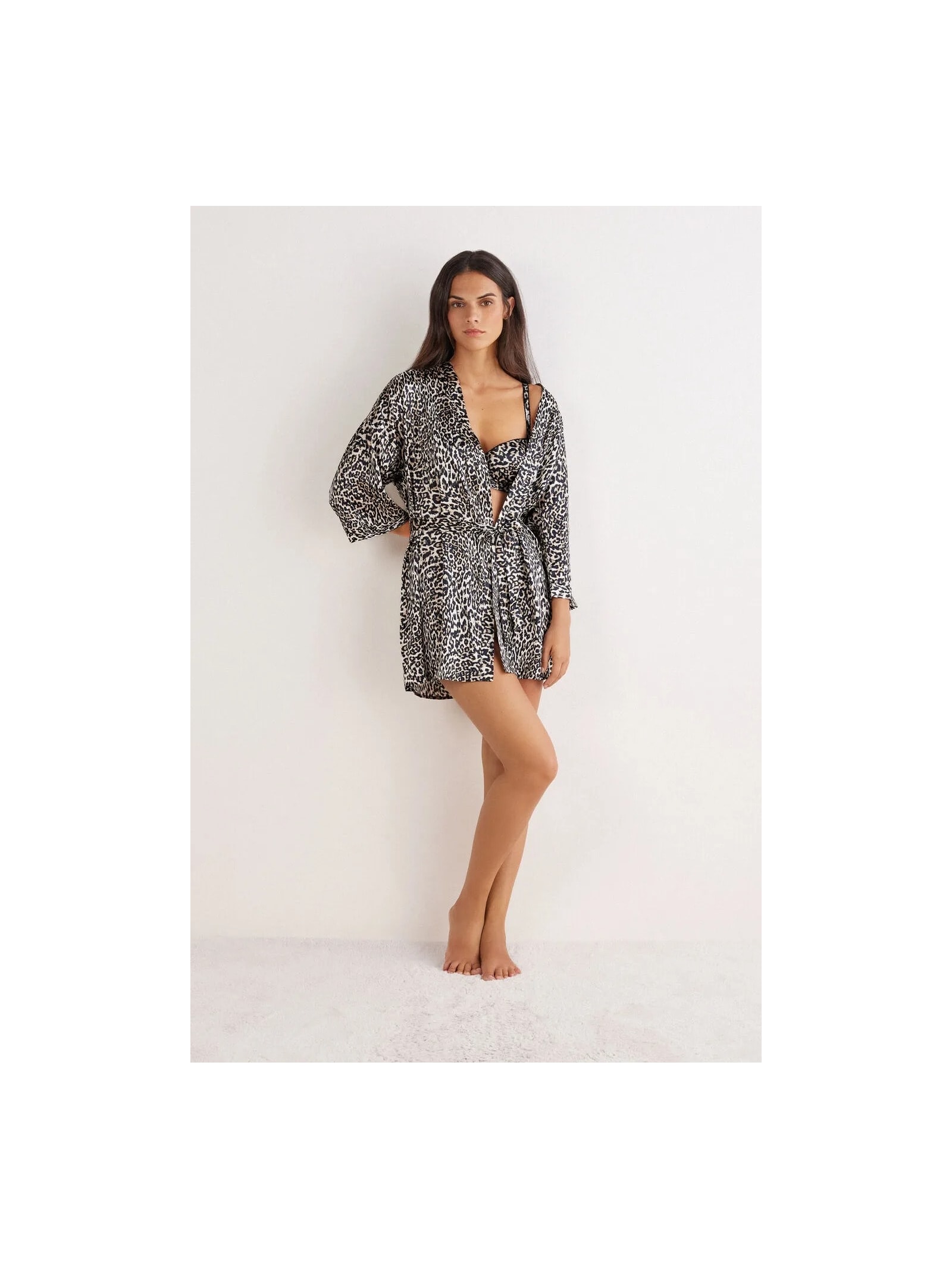 Robe Em Seda a Moment Of Glamour Marrom Intimissimi