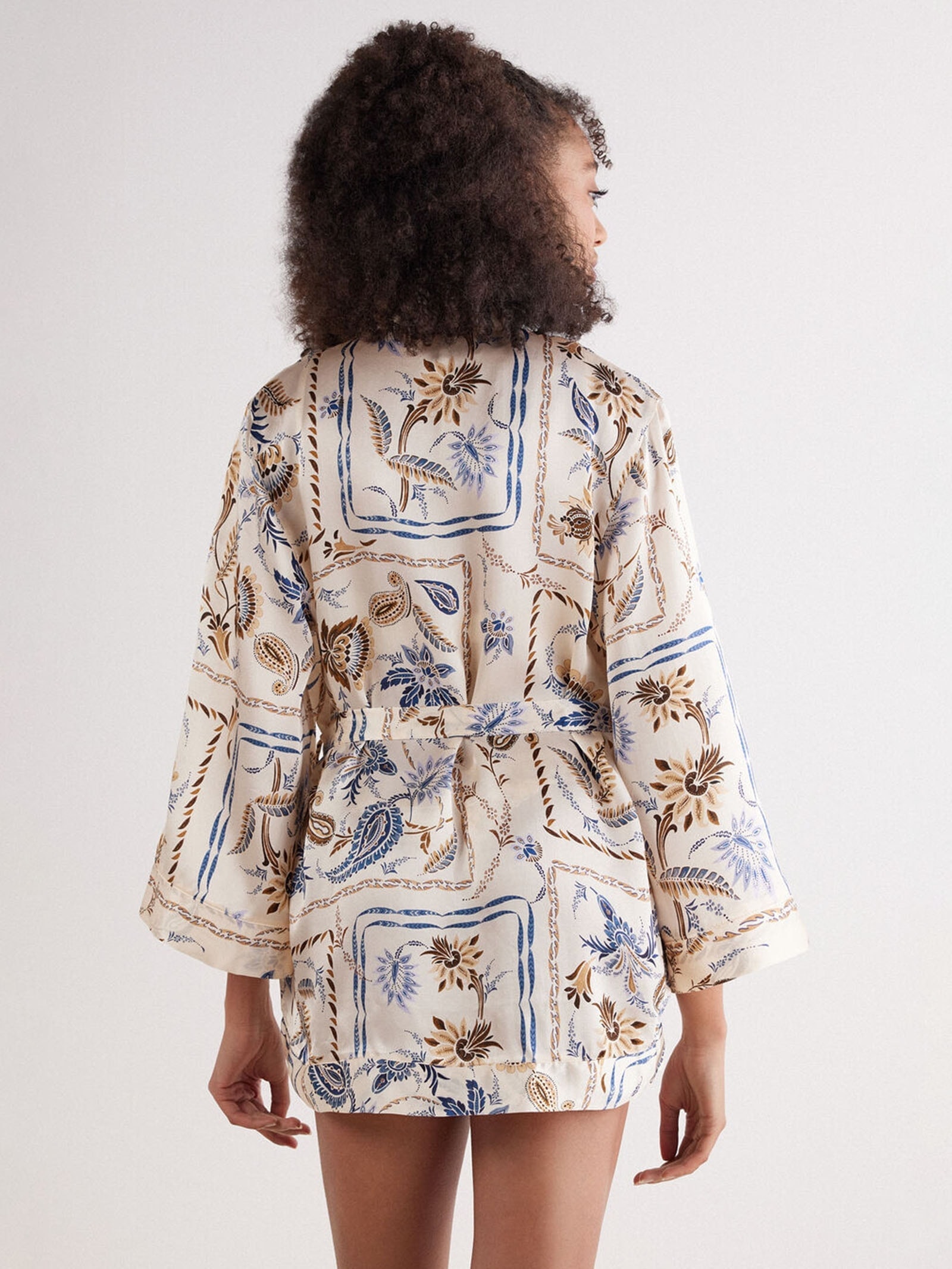 Robe Em Seda Italian Riviera Bege Intimissimi