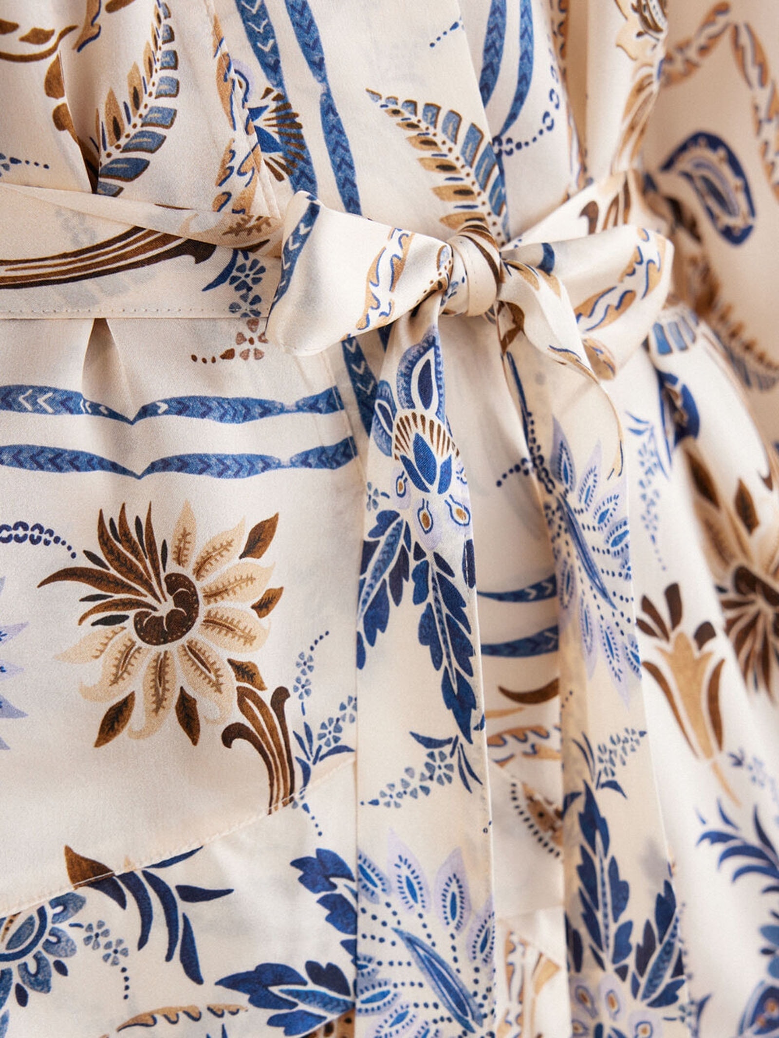 Robe Em Seda Italian Riviera Bege Intimissimi