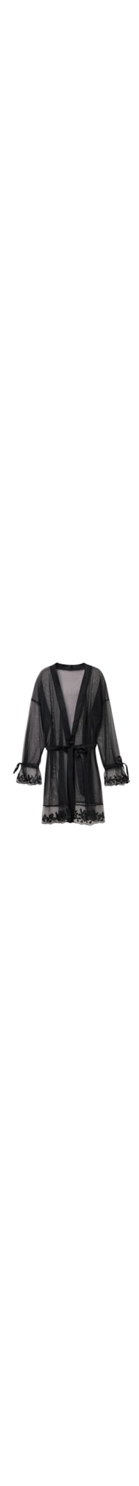 Robe Em Tule Frou Frou Romance - Preto