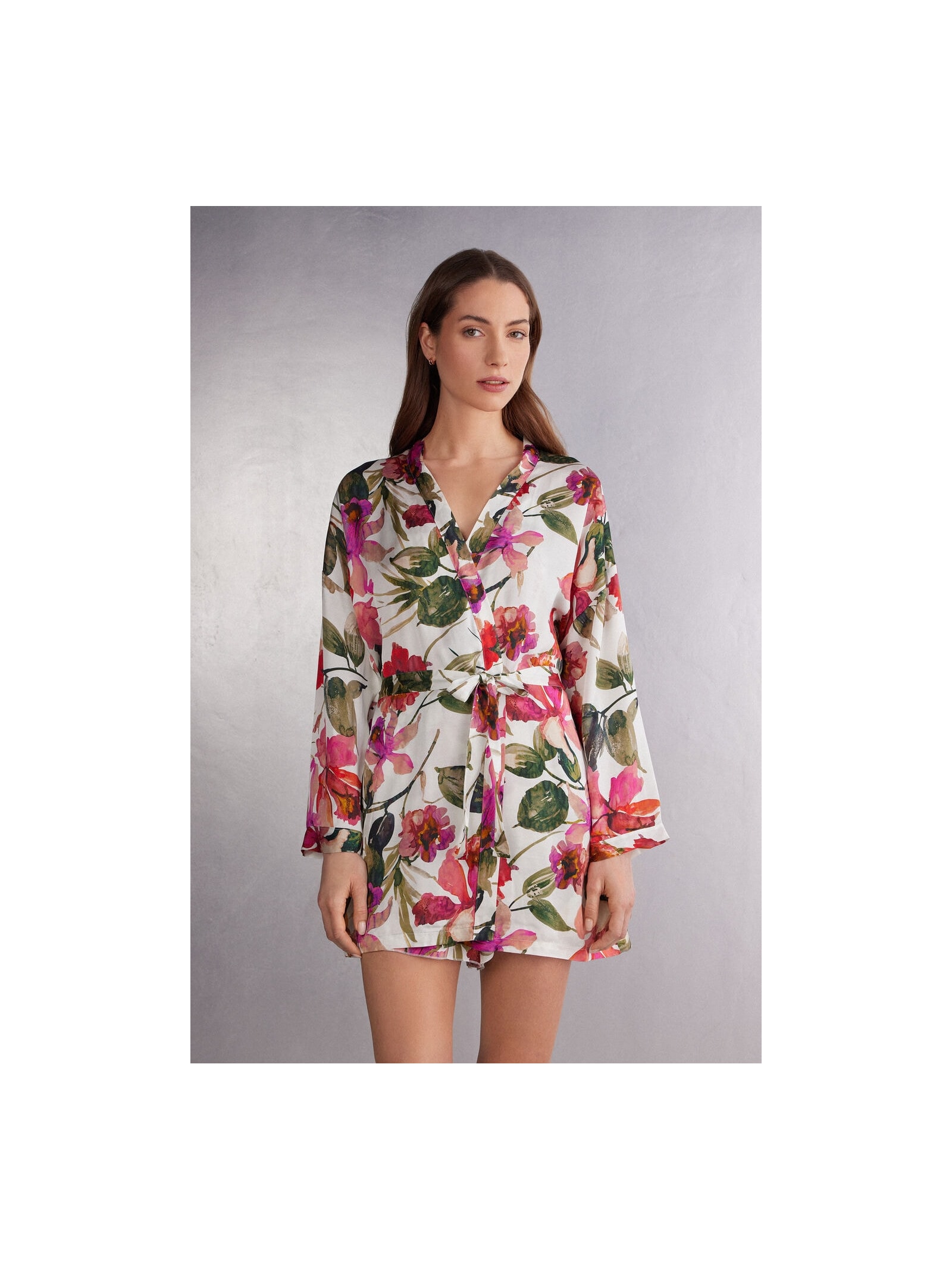 Robe Em Viscose Imaginary Journey Branco Intimissimi