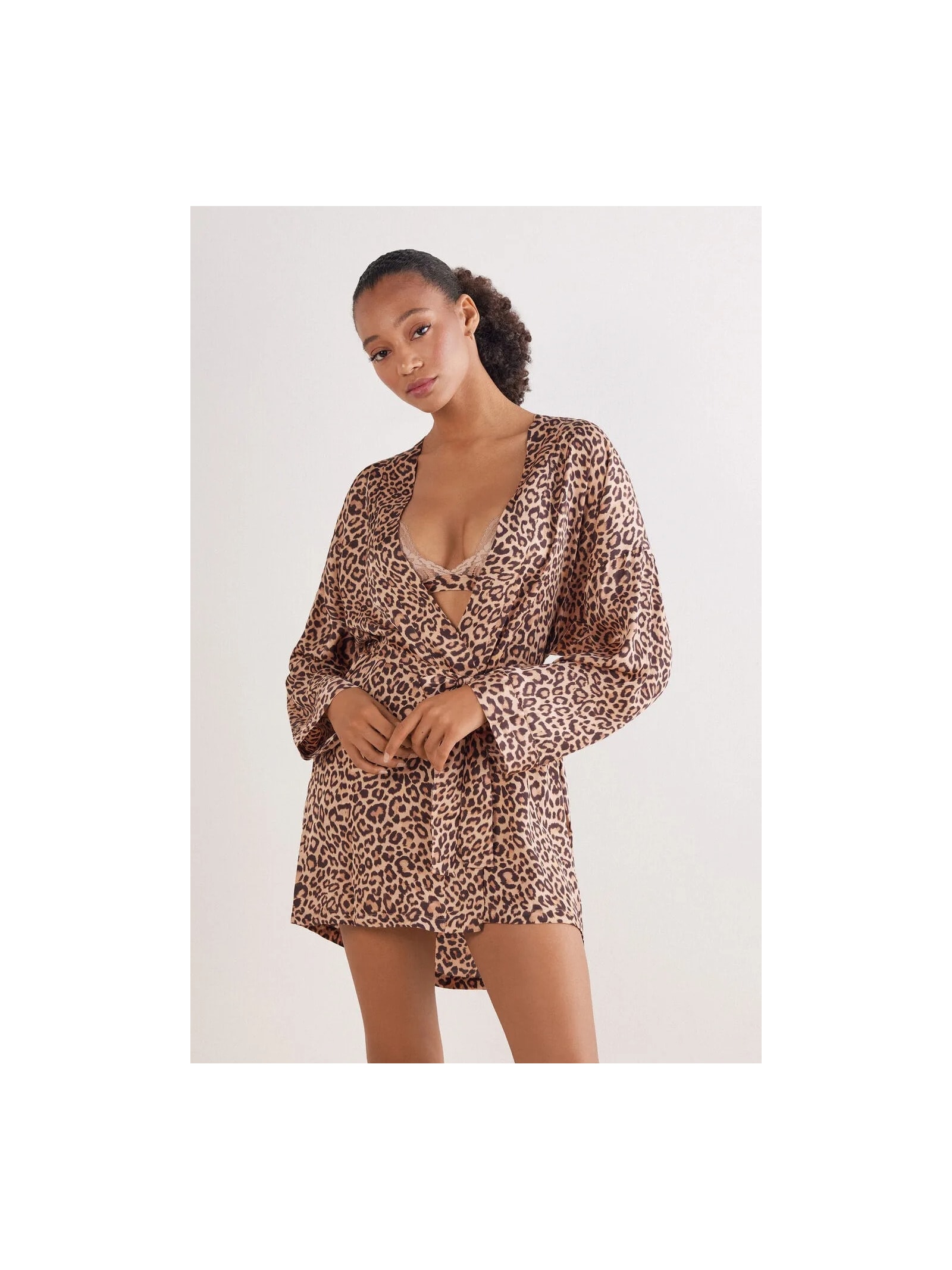 Robe Em Viscose Pretty Savage Marrom Intimissimi