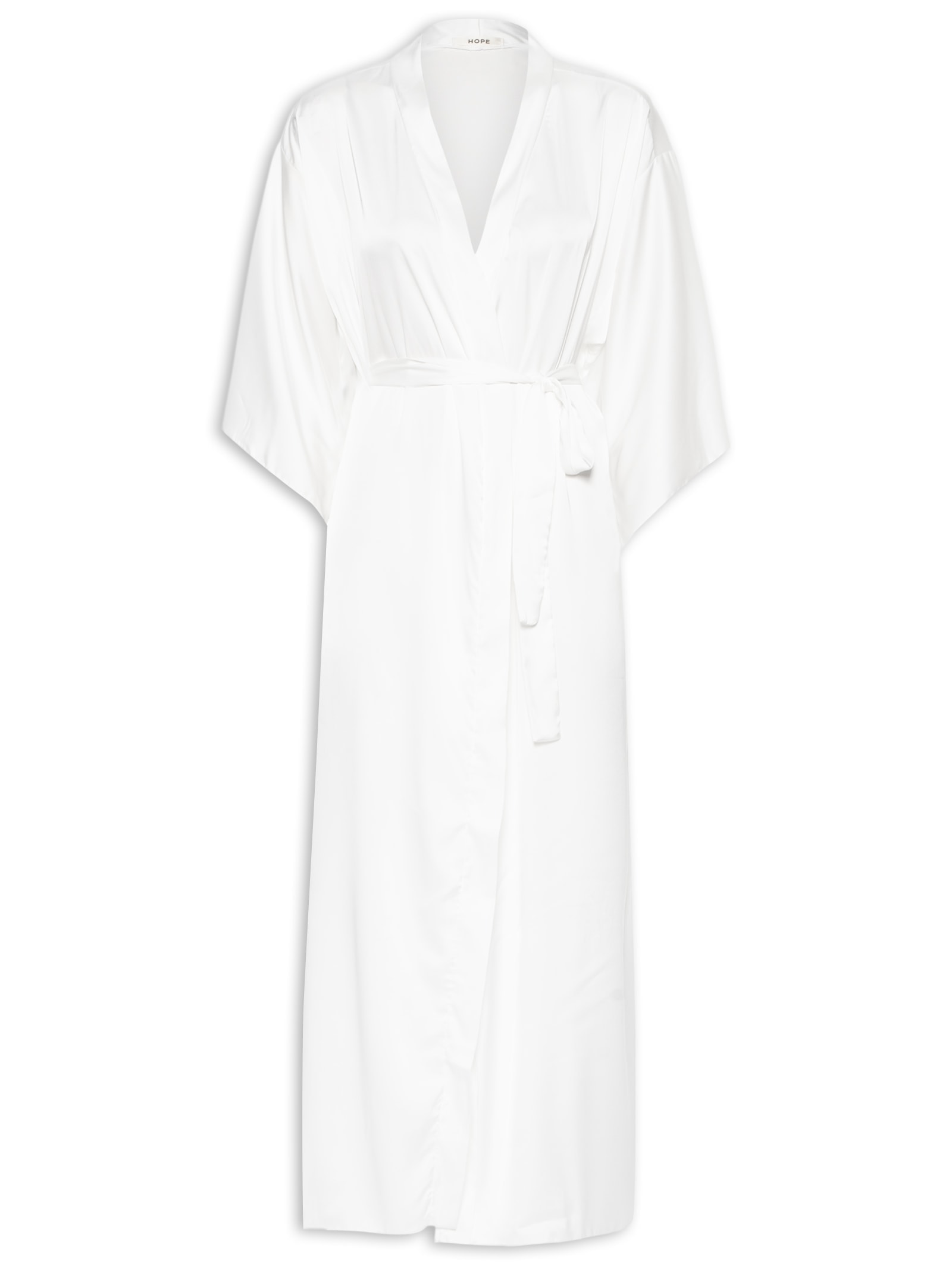 Robe Longo Em Cetim Valência Honeymoon Branco Hope