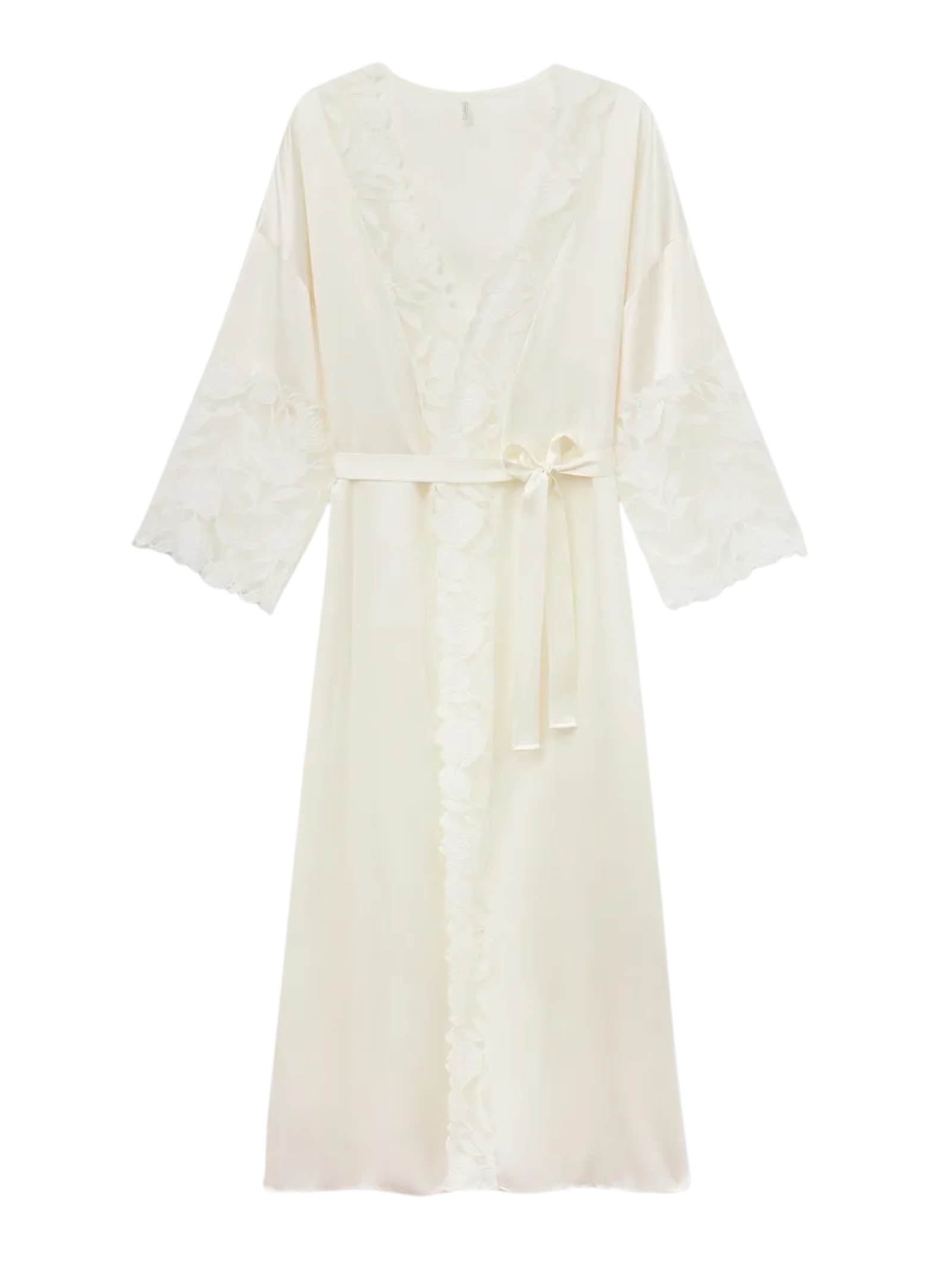 Robe Longo Em Seda All About Flowers Marfim Intimissimi