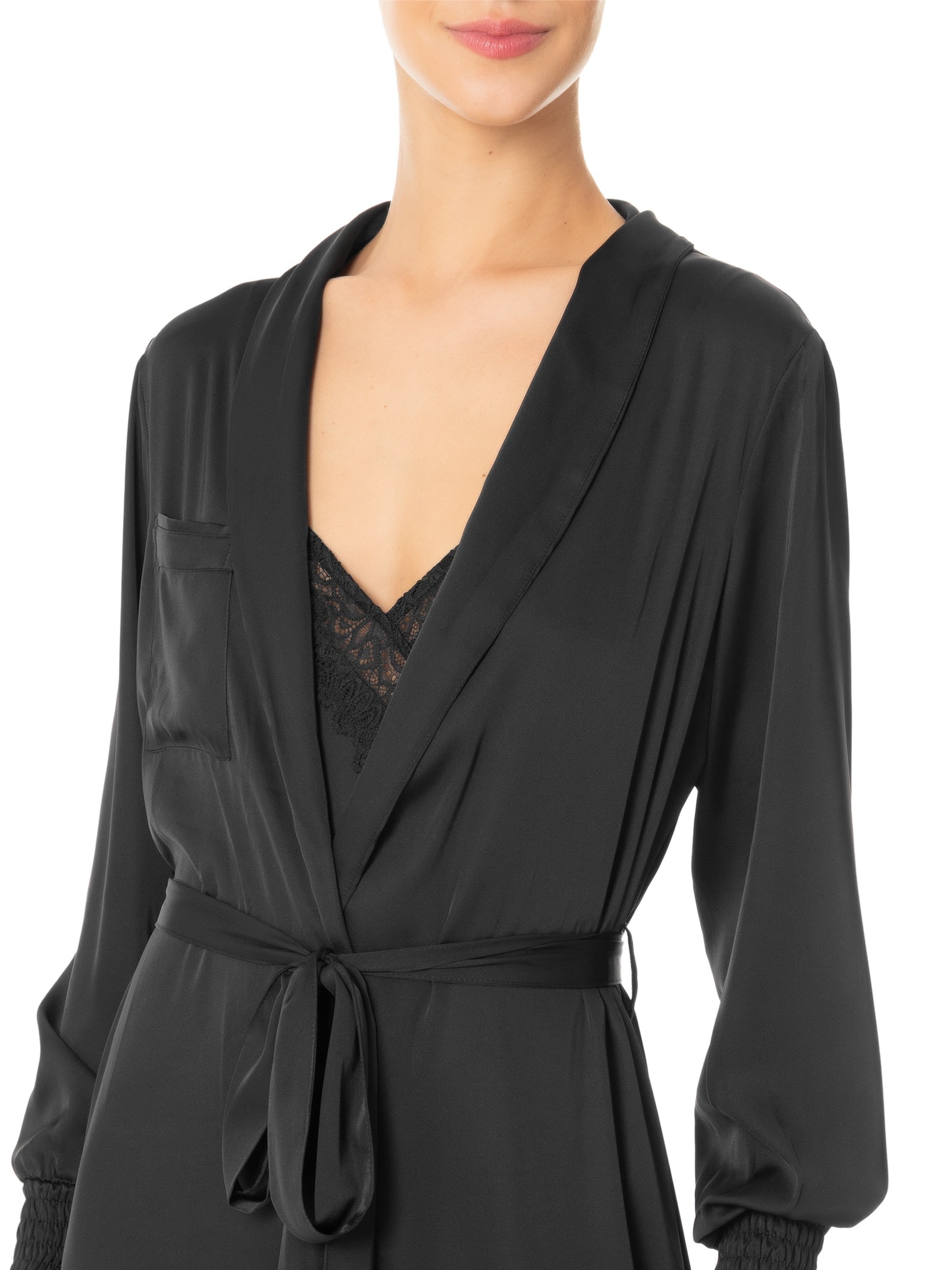 Robe Midi Preto Valisere