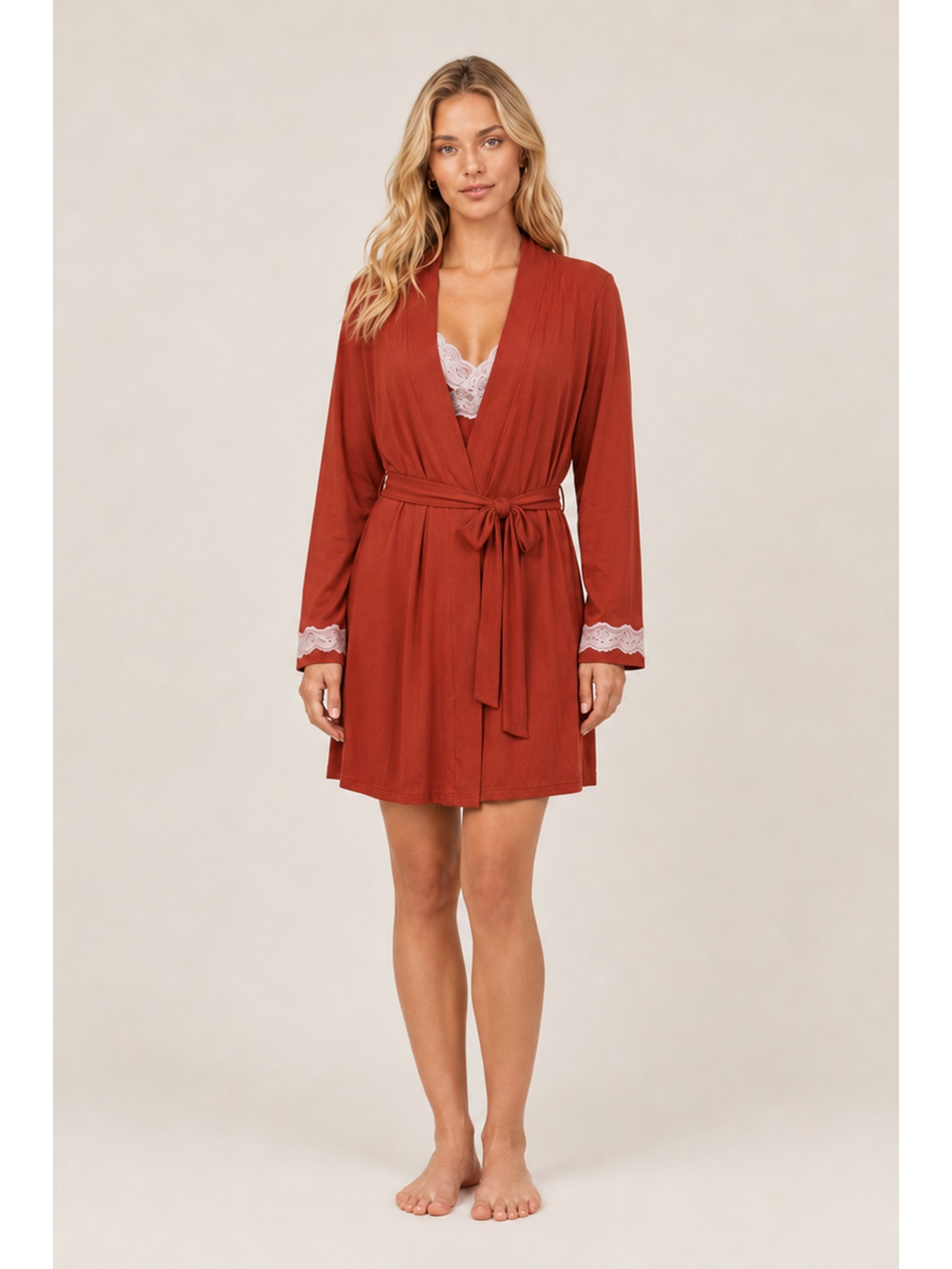 Robe Sweet Cinnamon Marrom Suntime