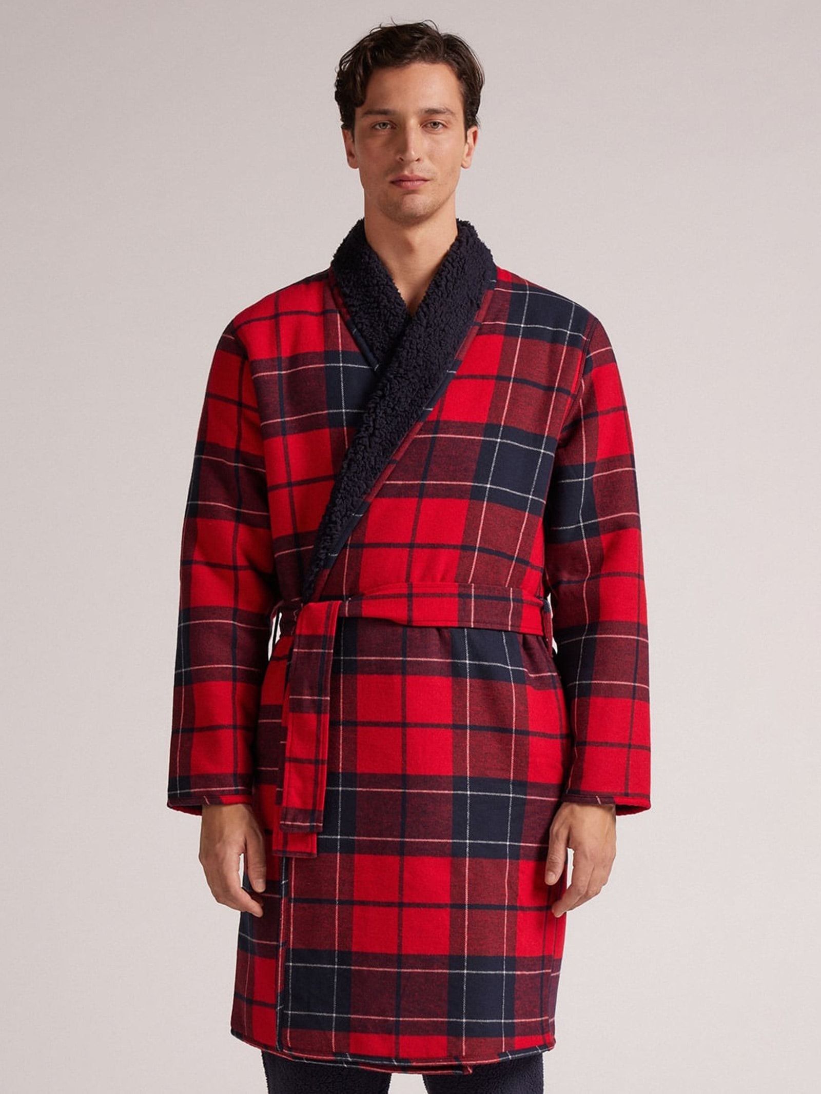 Roupão Dupla Face Peluciado Vermelho Intimissimi