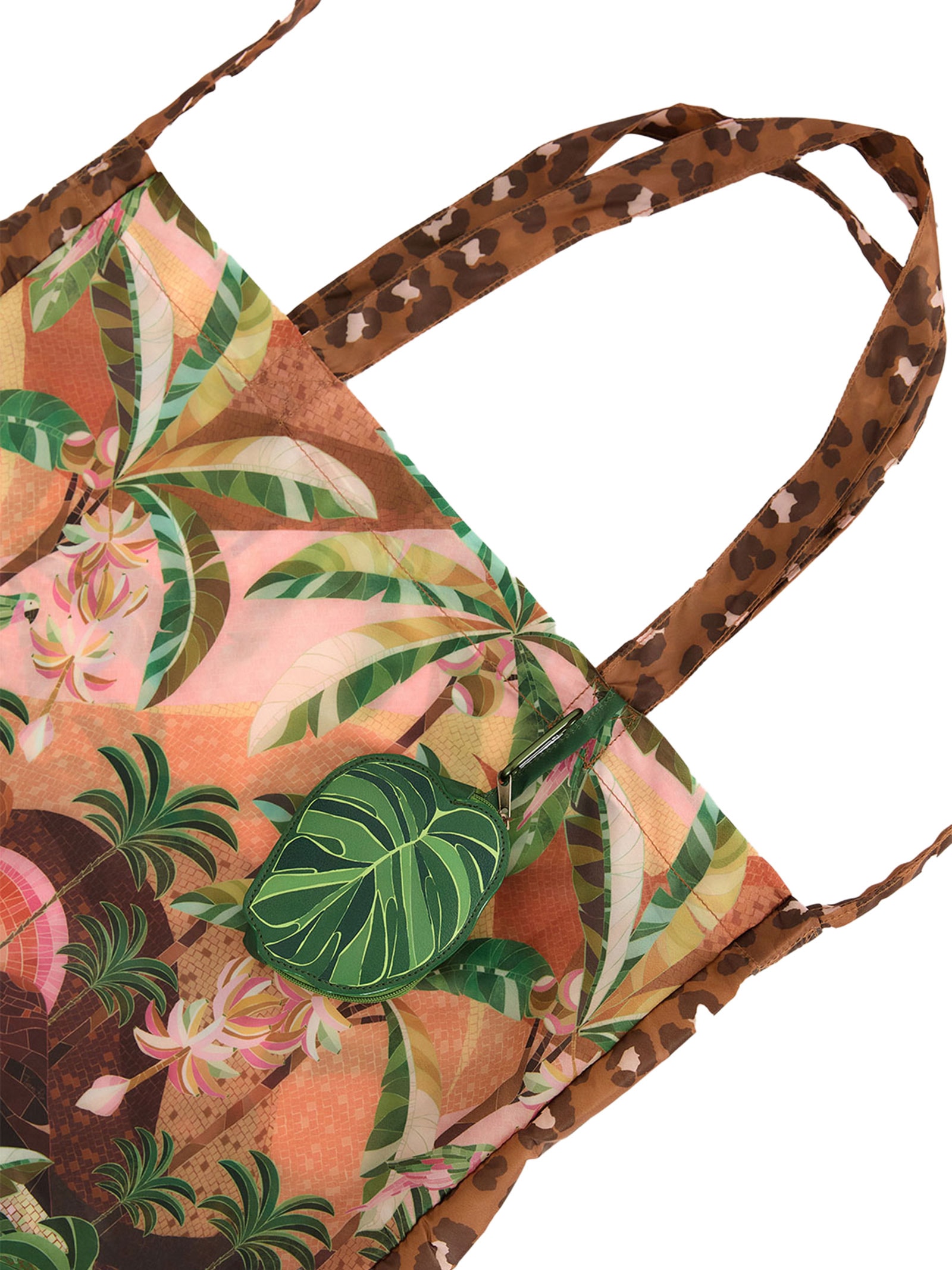 Sacolinha Feminina Me Leva Rio De Mosaico Marrom Farm Etc