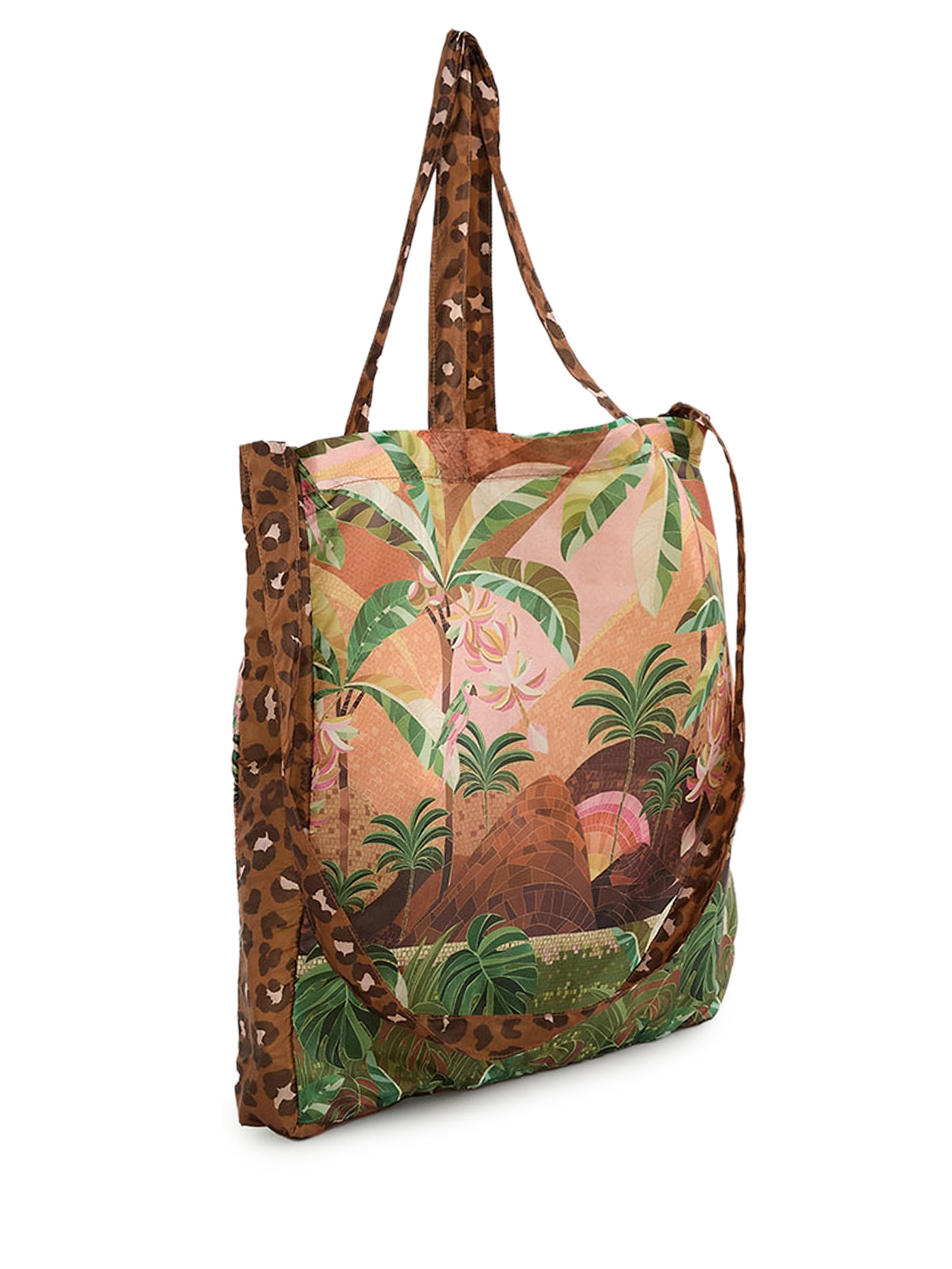 Sacolinha Feminina Me Leva Rio De Mosaico Marrom Farm Etc