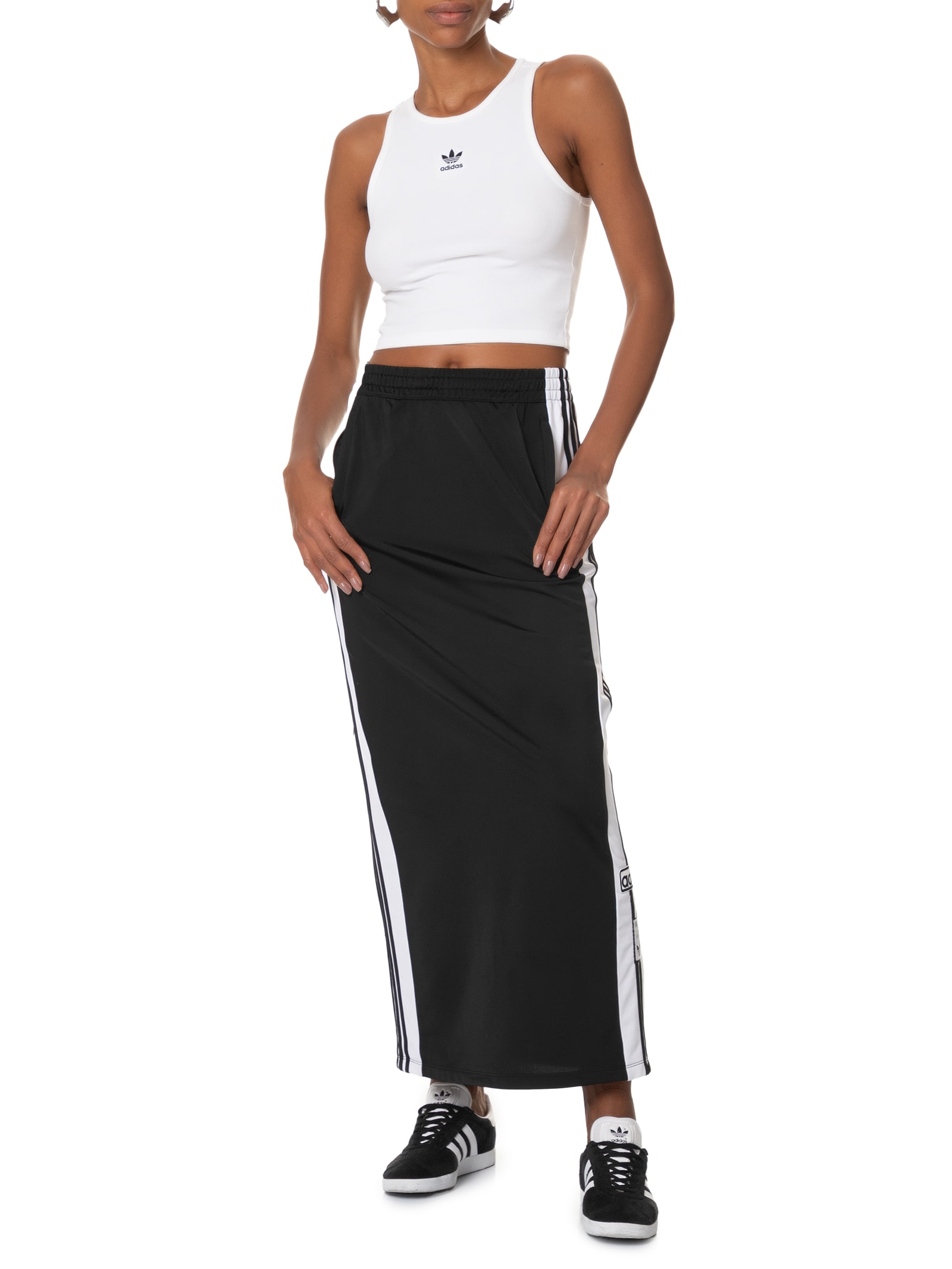 Saia Adbreak Maxi Skirt Preto Adidas Originals