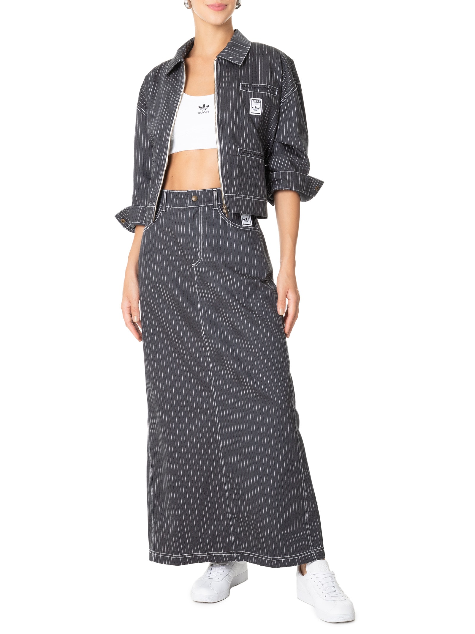 Adidas Originals - Saia Aop Maxi - Preto