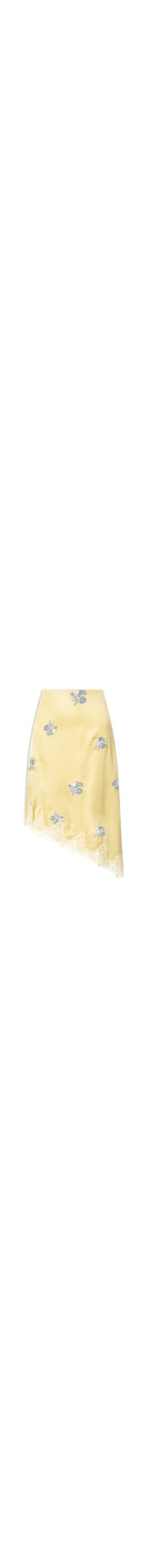 Saia Artesanal Floral Leni - Amarelo