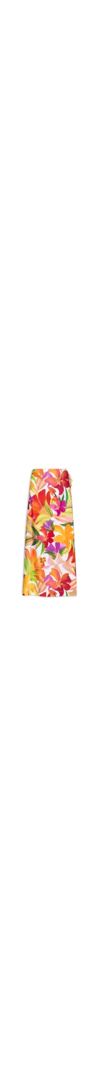 Saia Artsy Flor - Vermelho