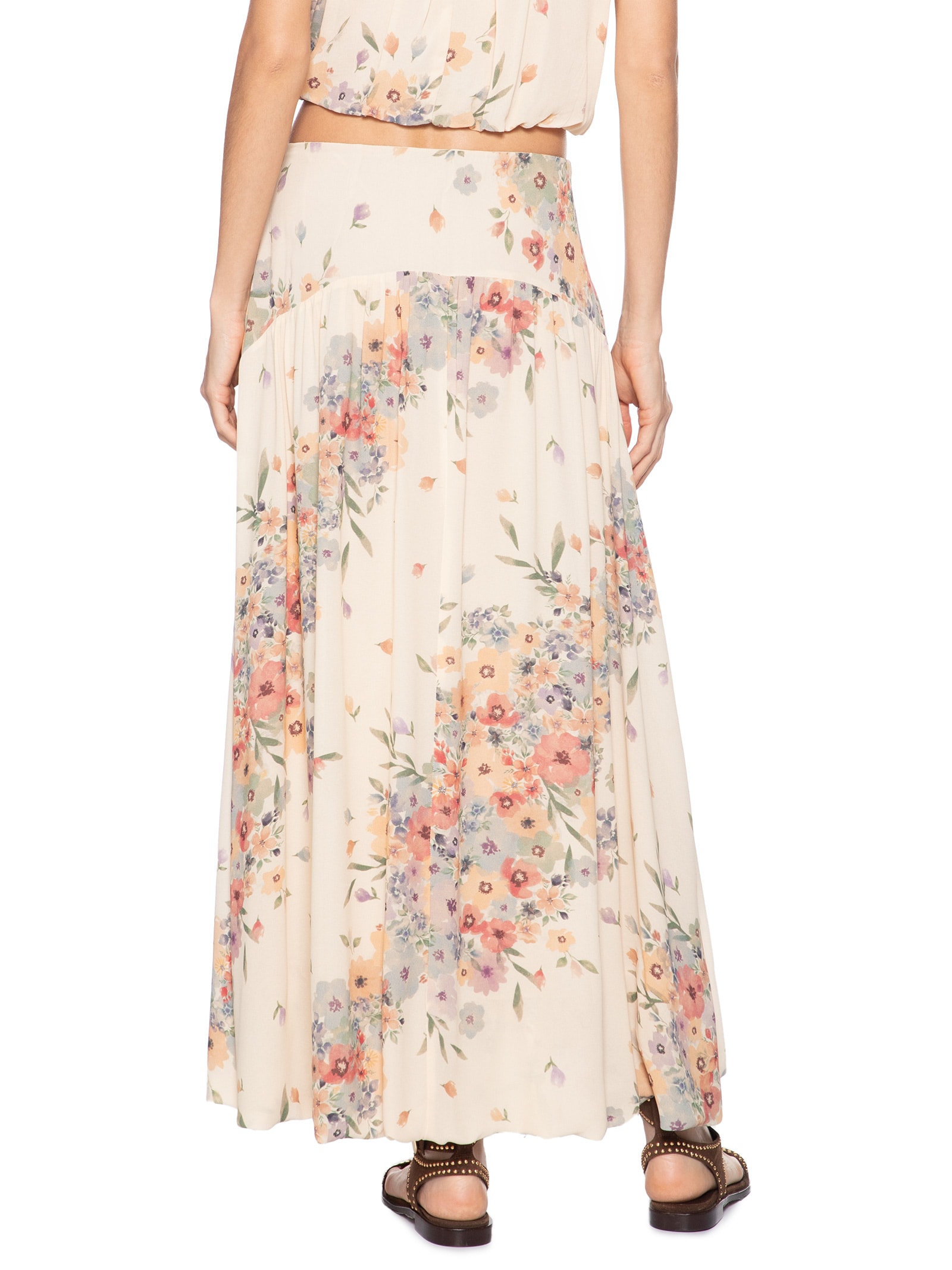 Saia Balonê Allure Bege Maria Filó