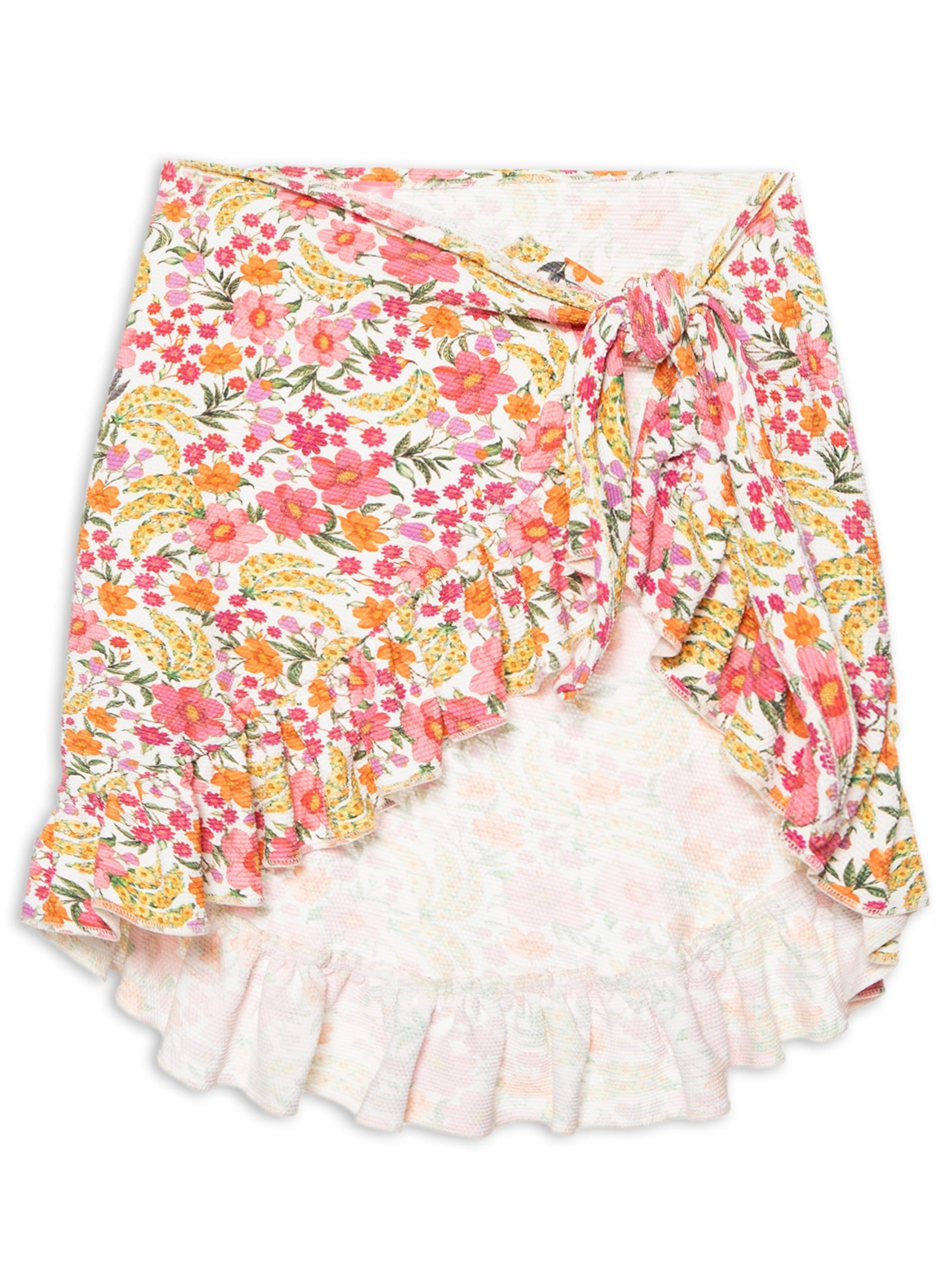 Saia Banana Flor Azul Farm Praia