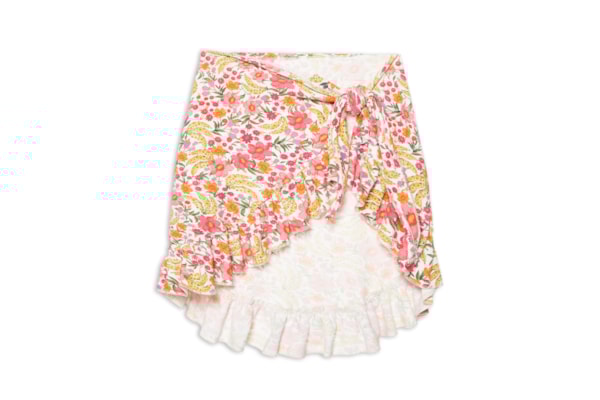 Saia Banana Flor - Azul