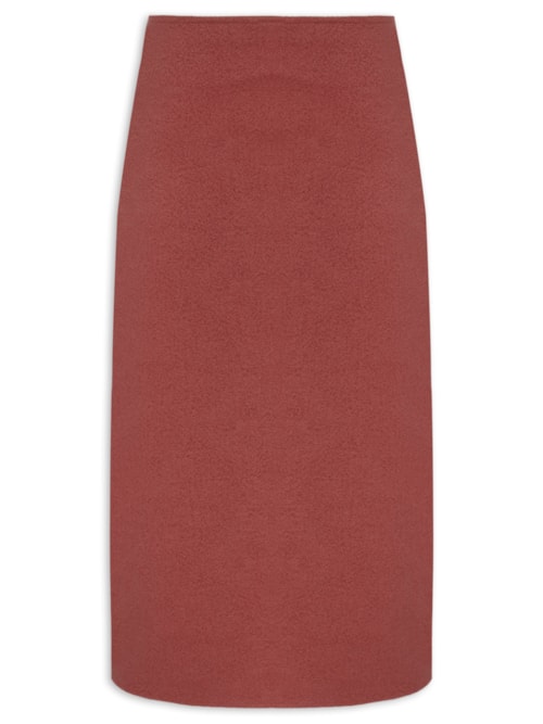 Saia Bobby Midi Fenda – Vermelho