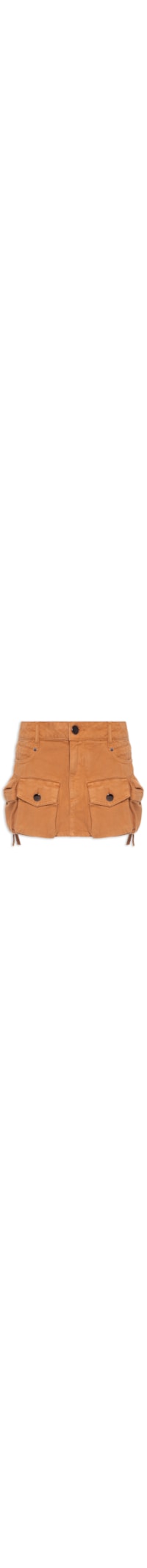 Saia Bolso De Sarja - Marrom
