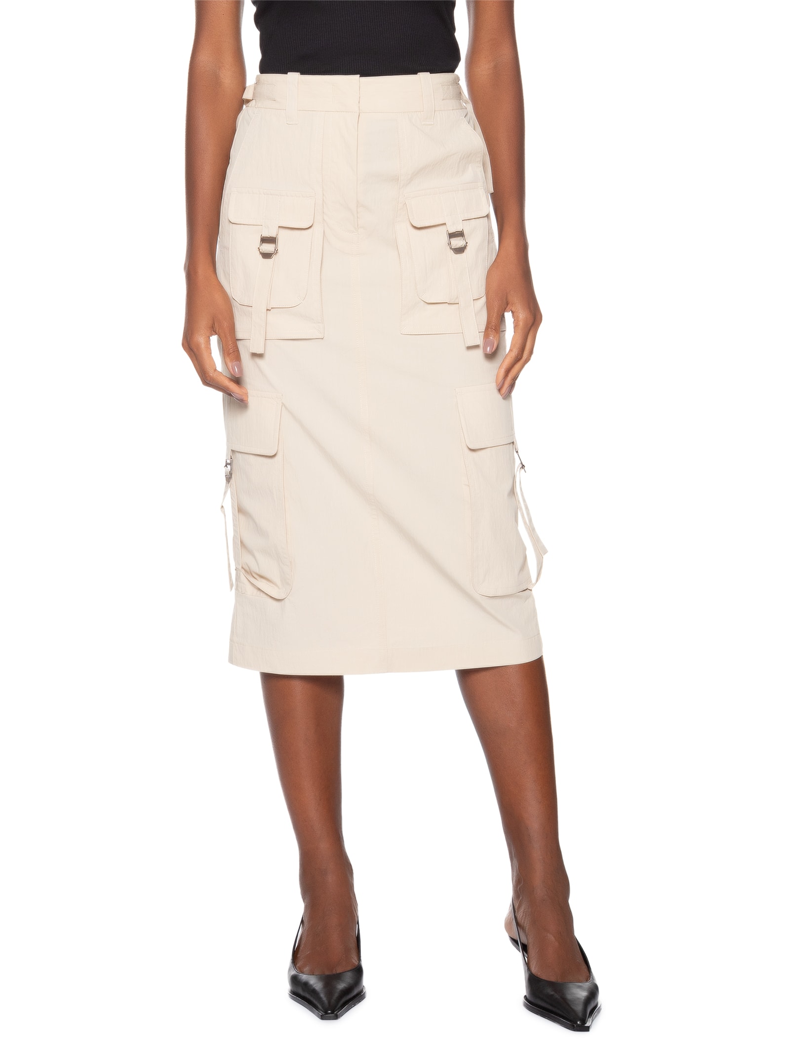 Saia Bolsos Bege Animale