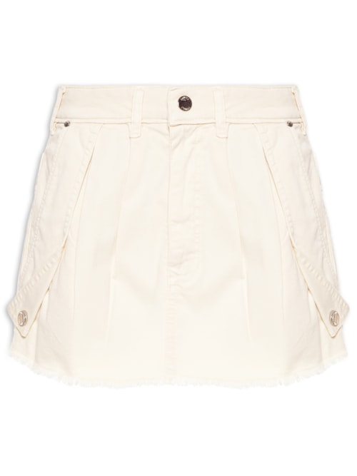 Saia Caixotinha De Sarja – Bege