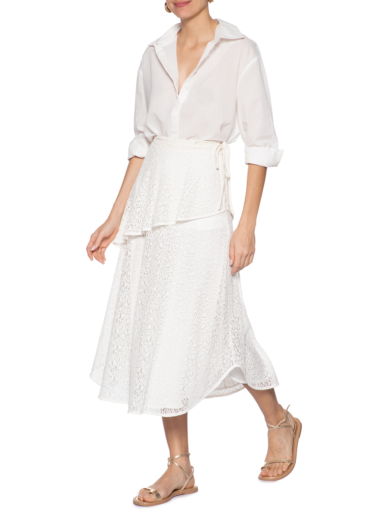 Saia Carolina Branco Le Lis