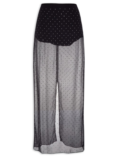 Saia Com Aplicação – Preto