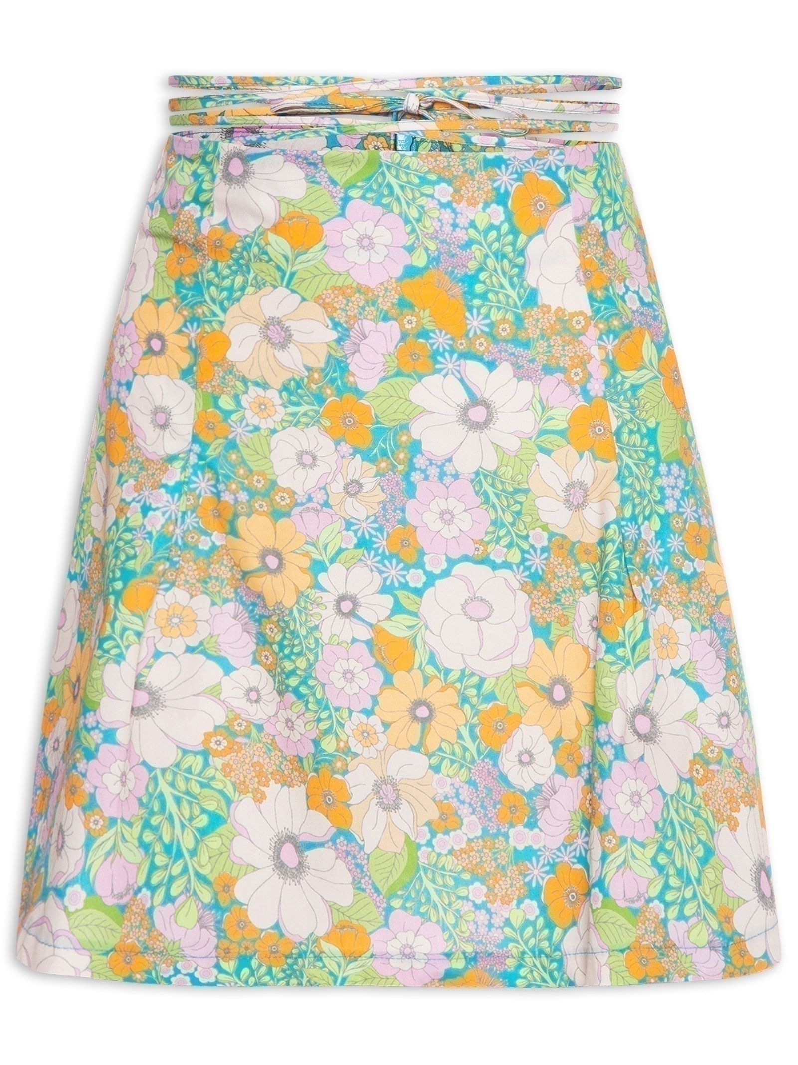 Saia Com Pregas Curta Verde My Favorite Things