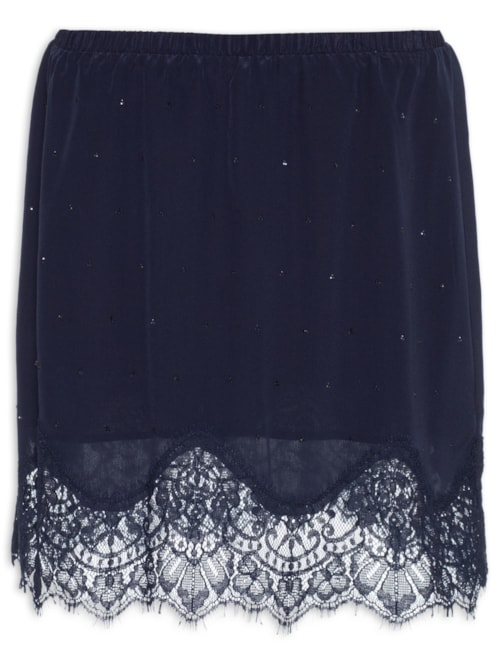 Saia Com Strass – Azul