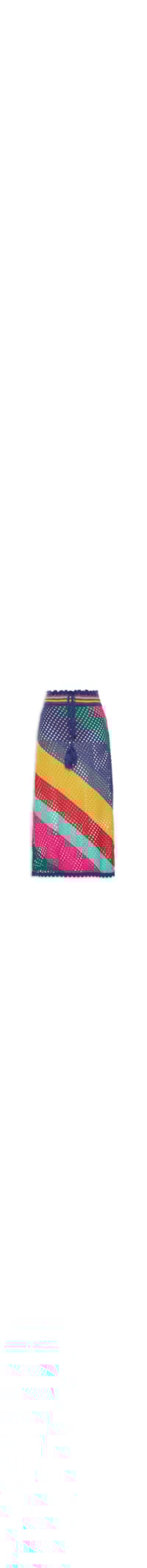 Saia Crochê Listra Amanda - Azul