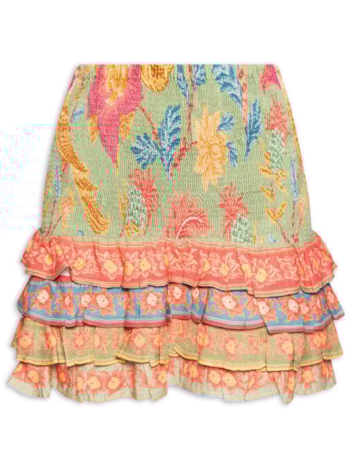 Saia Curta Amalfi Mix – Verde