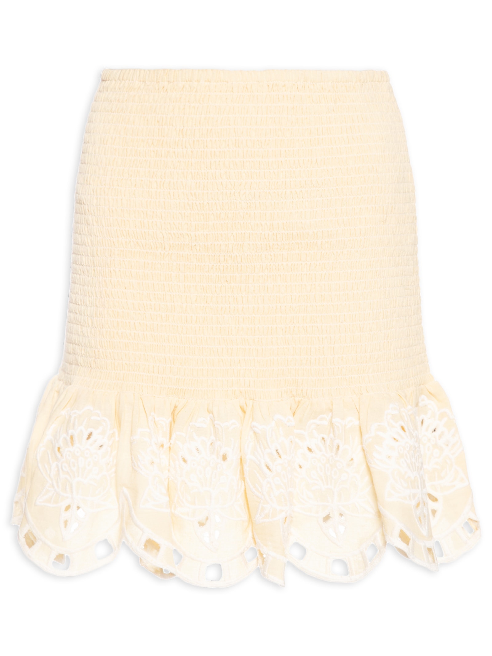 Saia Curta Artesanal Bosque Chique Amarelo Farm