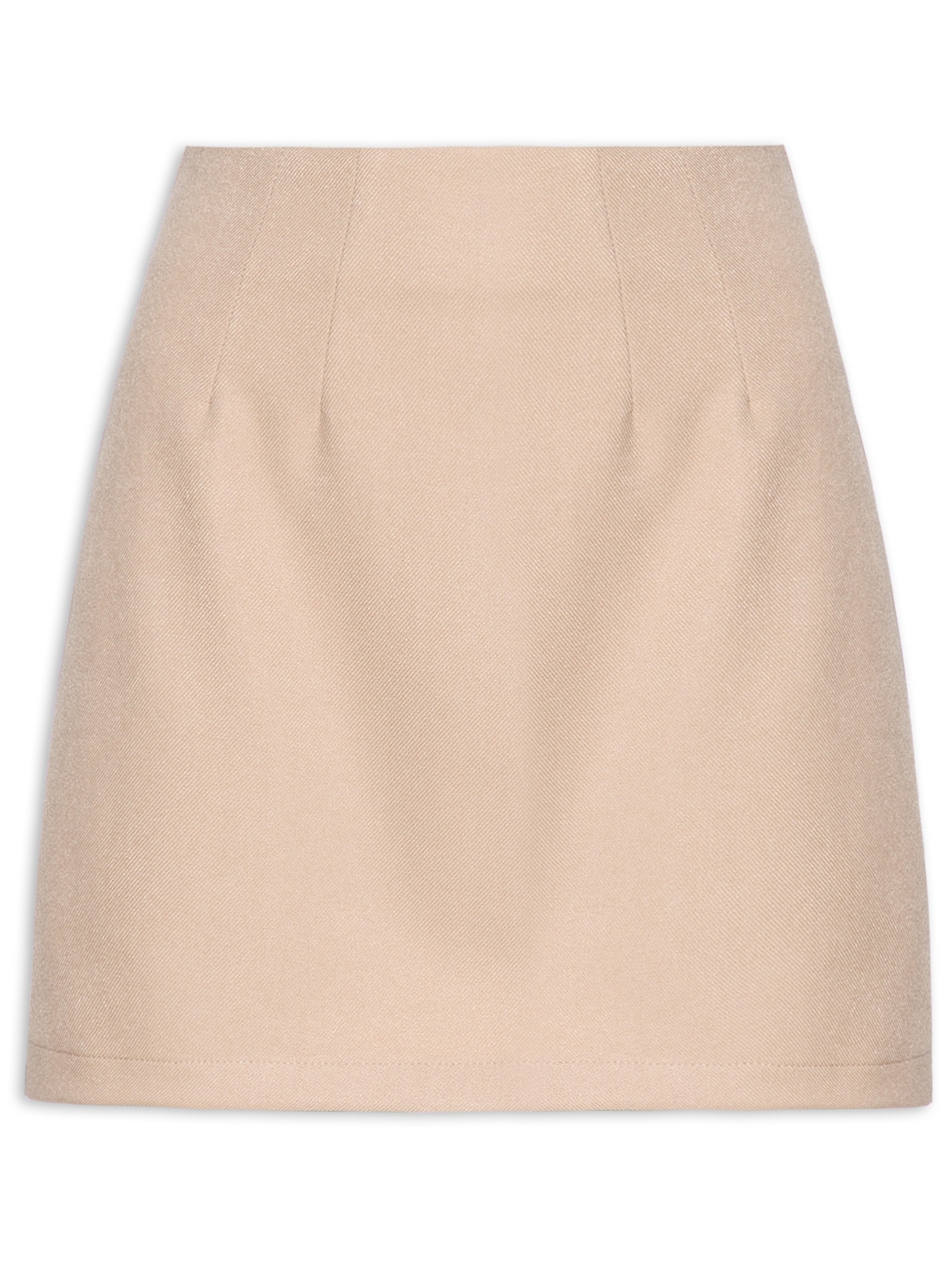 Saia Curta Básica Bege Basiq