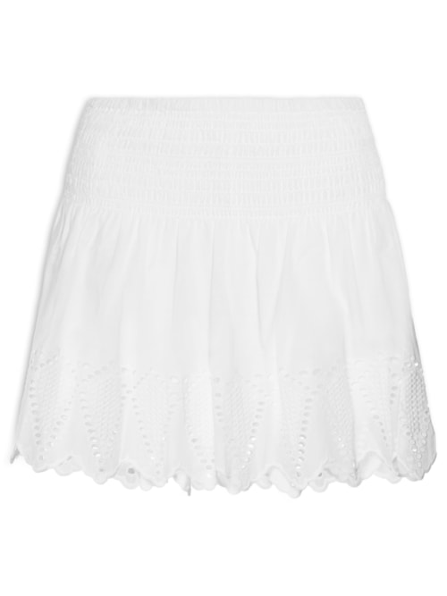 Saia Curta Bordado Pontas - Branco