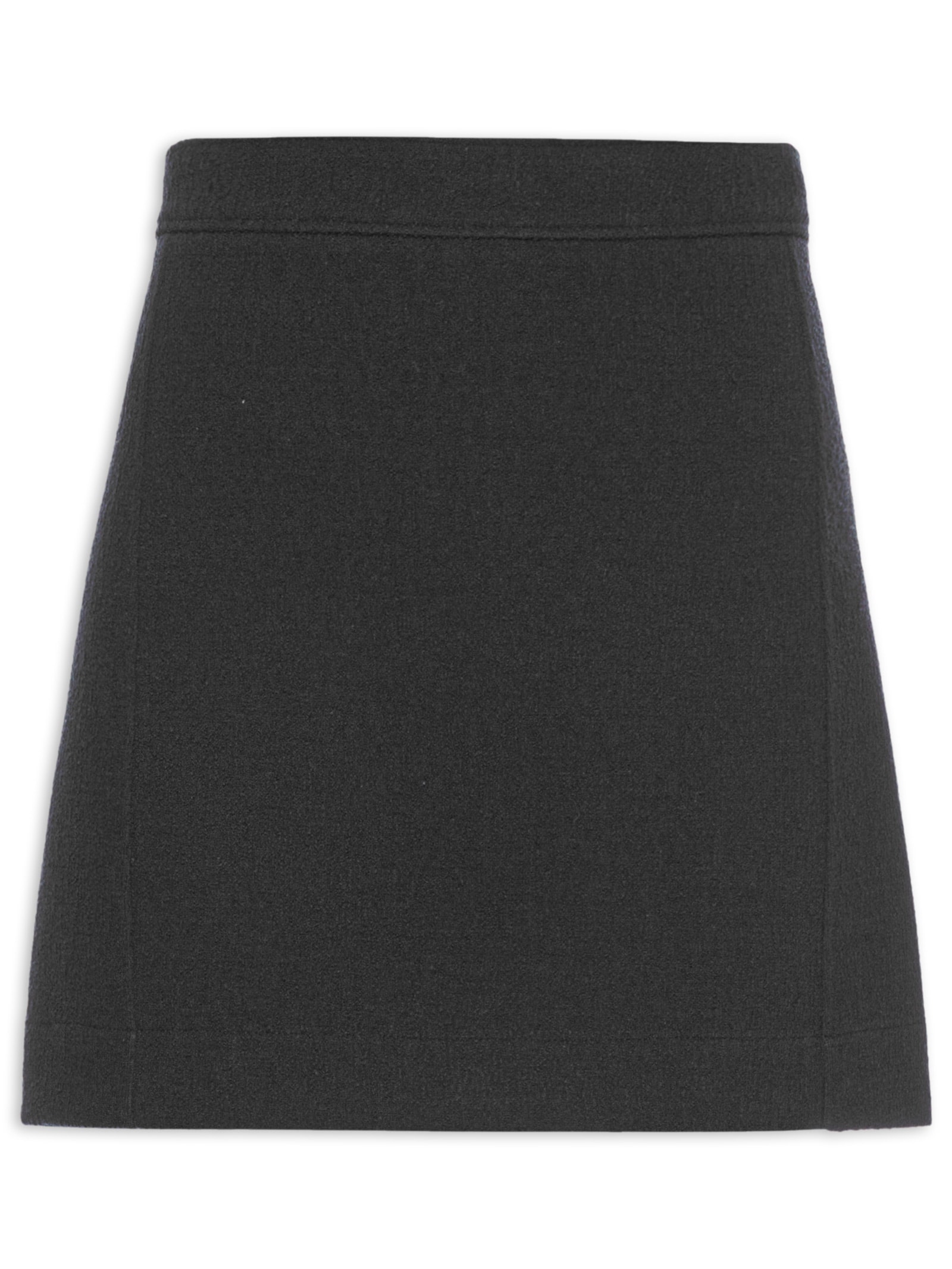 Saia Curta Cintura Alta Preto Lança Perfume