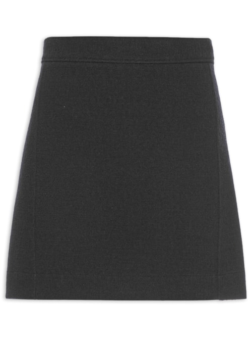 Saia Curta Cintura Alta – Preto