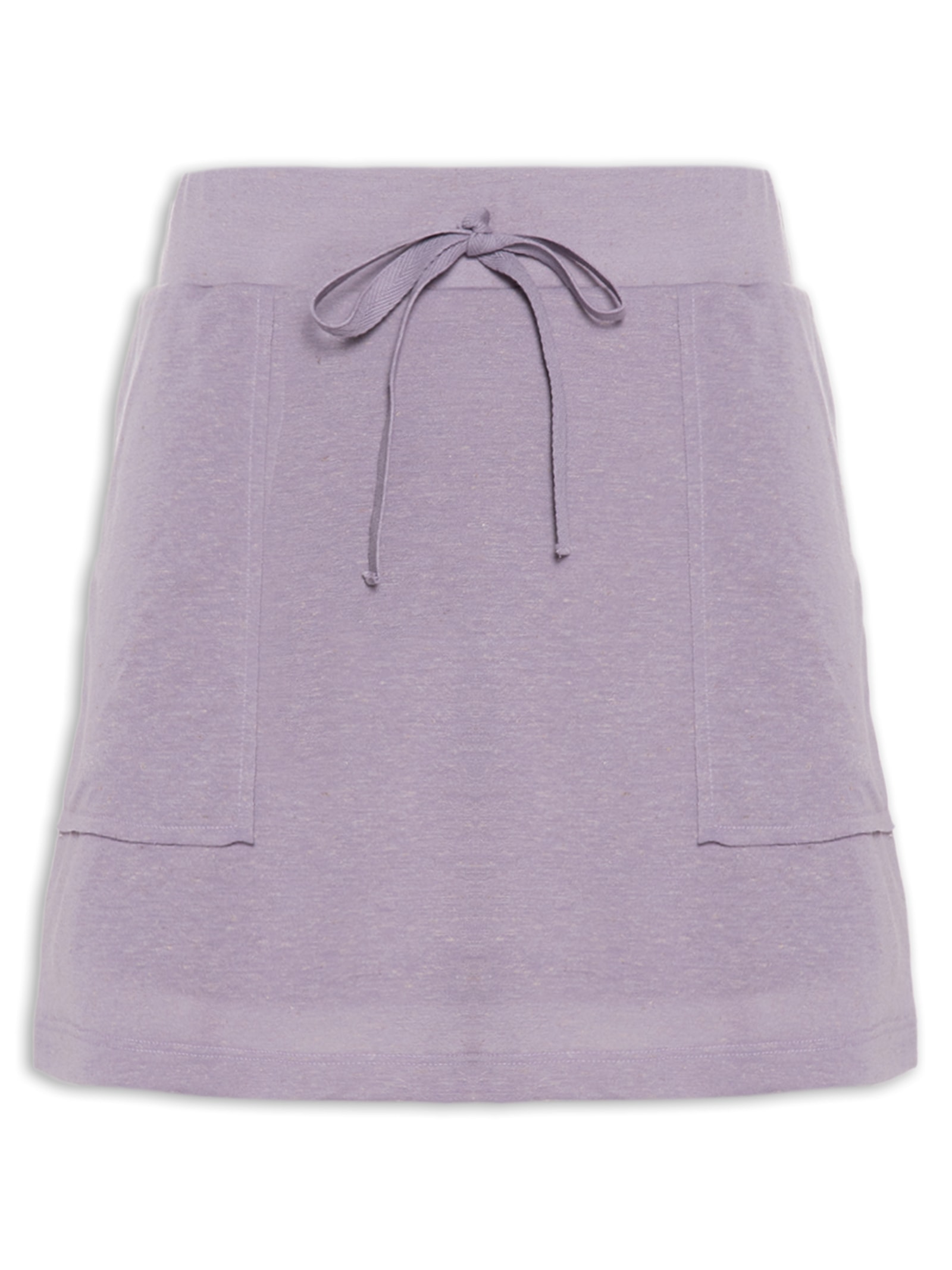 Saia Curta Com Bolsão Lilás Basiq