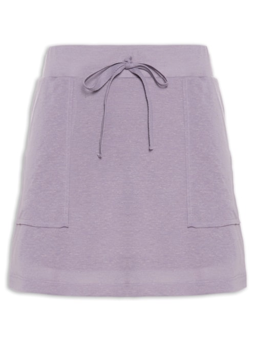 Saia Curta Com Bolsão – Lilás