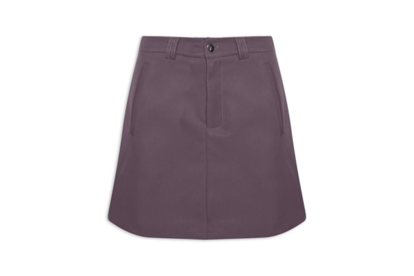 Saia Curta Com Bolso - Roxo