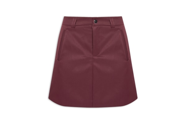 Saia Curta Com Bolso - Vermelho