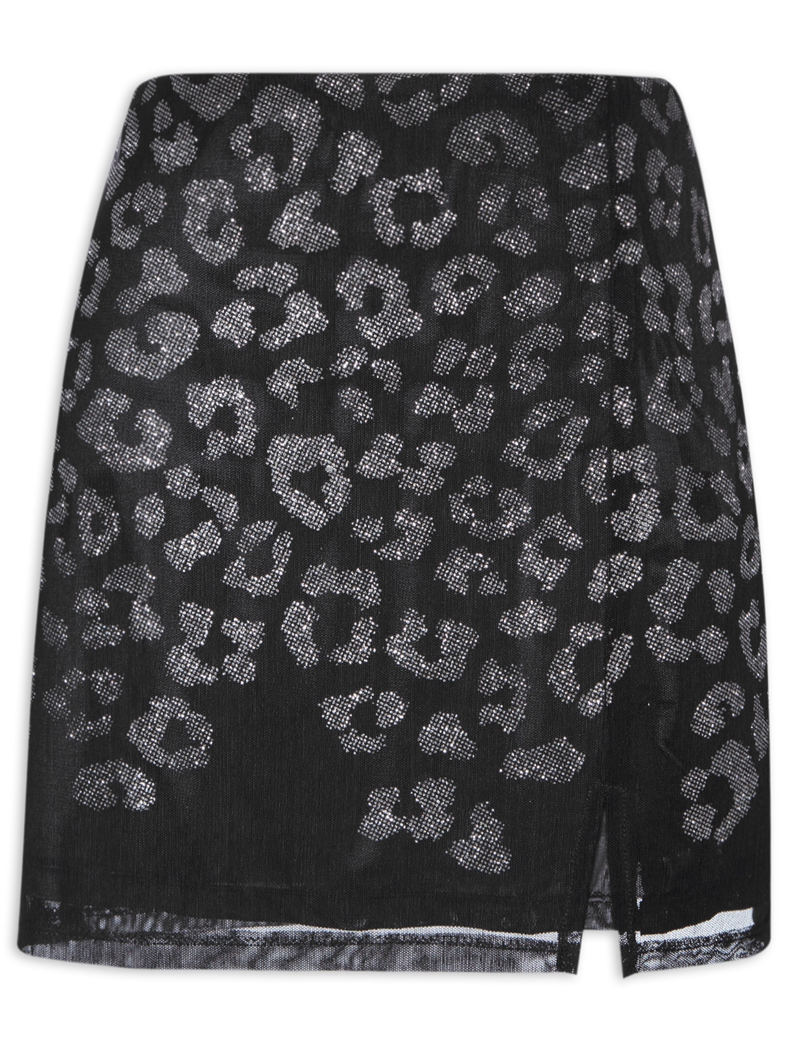 Saia Curta Com Fenda Preto My Favorite Things