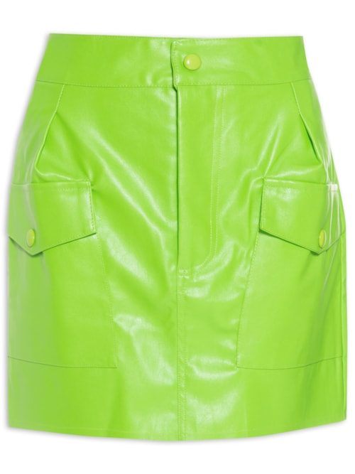 Saia Curta De Poliuretano – Verde