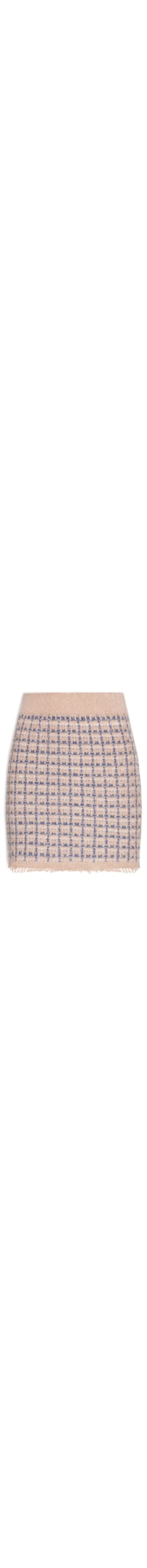 Saia Curta em Tricot - Azul