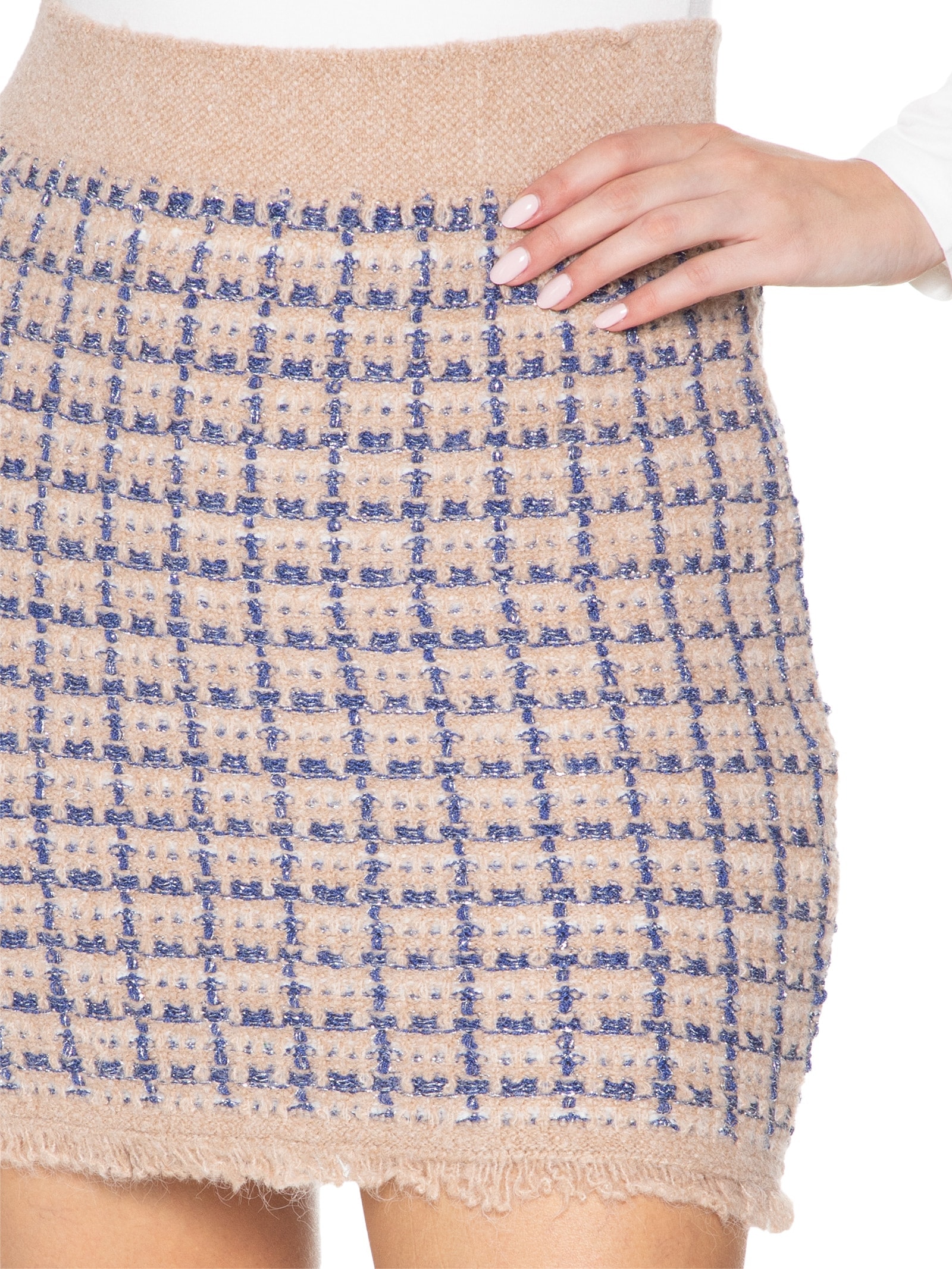 Saia Curta em Tricot Azul '2Essential