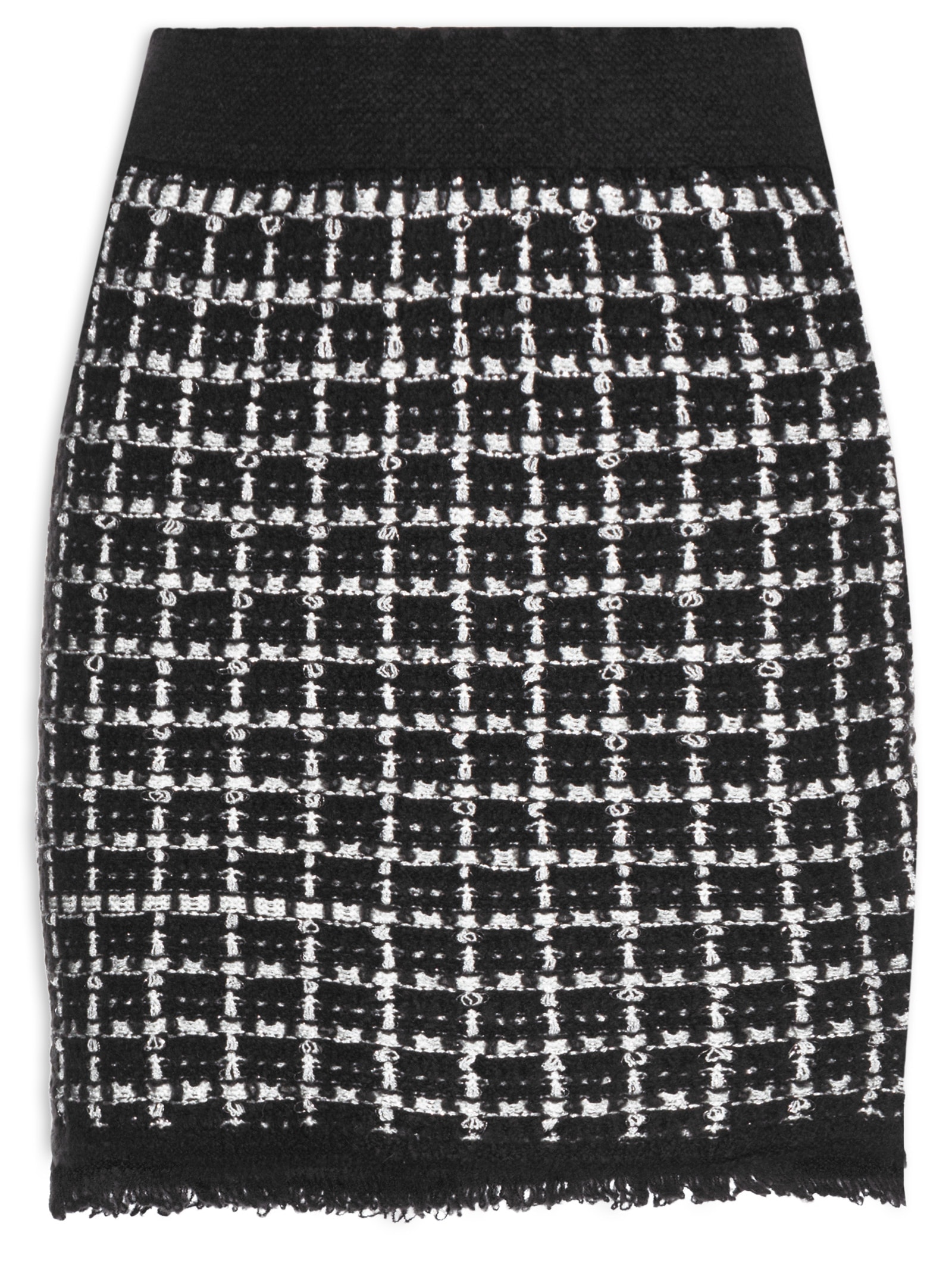 Saia Curta em Tricot Preto '2Essential